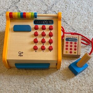 Hape Wooden Cash Register Toy - Colorful Learning Fun